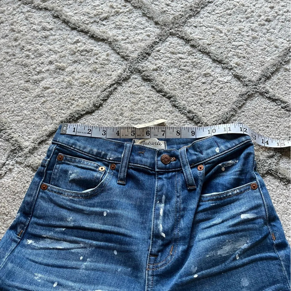 Madewell jeans Slim boyfriend high rise Paint Splatter K7544 23 new - Picture 5 of 14